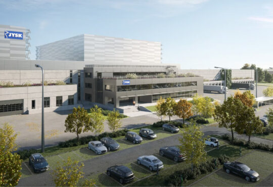 nouveau centre de distribution de JYSK
