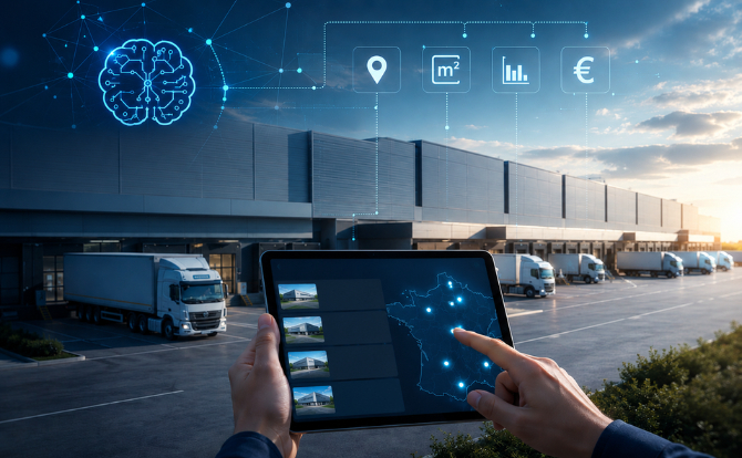 recherche d'entrepôts avec AI